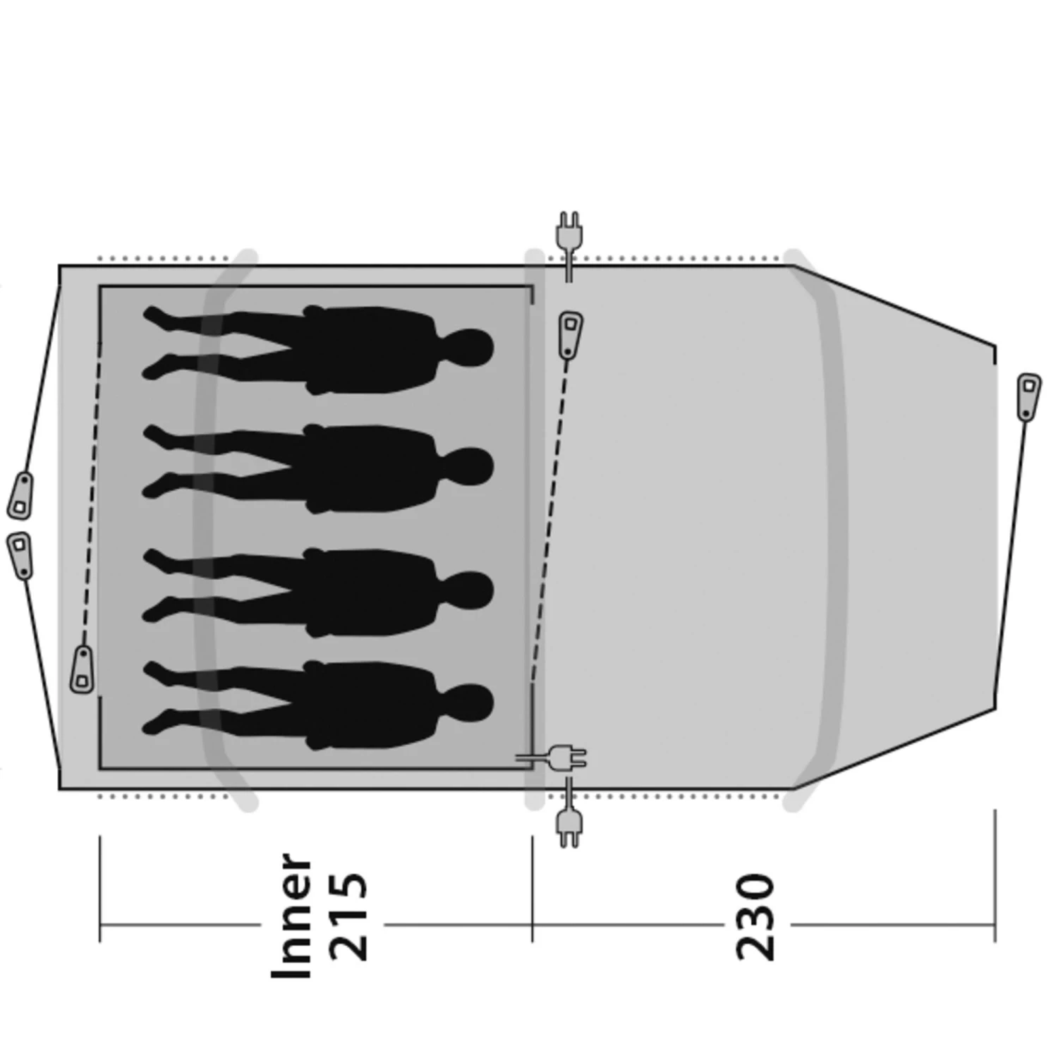 Outwell STARHILL 4A - Familienzelt 15 Outwell STARHILL 4A - Familienzelt – Bild 15