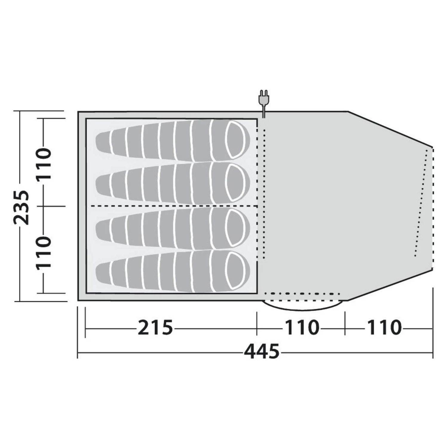 Robens DOUBLE DREAMER 4 - Tunnelzelt 4 Robens DOUBLE DREAMER 4 - Tunnelzelt – Bild 4