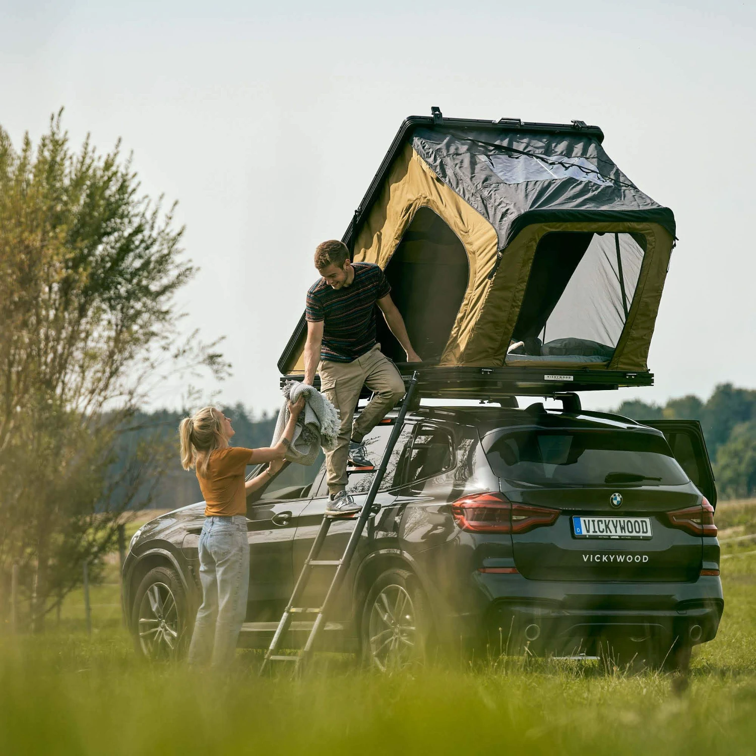 ALUMINUM HARD SHELL ROOF TENT CUMARU 135 - Dachzelt – Bild 15